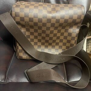 Louis Vuitton Dark Brown Checkered Messenger Bag